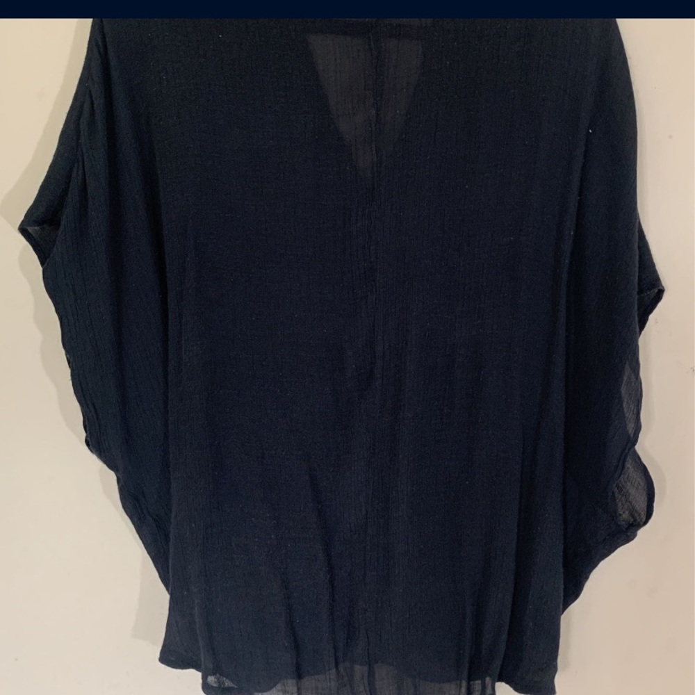 Black Sheer Beach Cover Up FashioNova - Medium